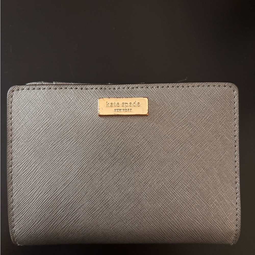 Kate Spade Metallic Gray Wallet